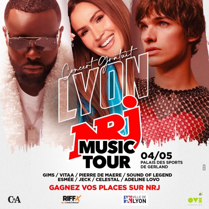 Lyon accueille un concert gratuit avec Gims, Vitaa, Pierre de Maere et Jeck